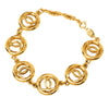Chanel CC Gold Plated Charm Link Bracelet Secondhand