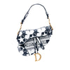 Dior Embroidered Canvas Stars Saddle Bag Secondhand