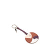 Fendi Silver Plated and Calfskin Compact Mirror Bag Charm Secondhand