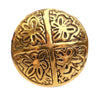 Secondhand Chanel Gold Plated Camellia Cross Dome Clip on Earrings