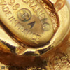 Chanel Gold Plated CC Round Clip-on Earrings Secondhand