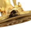 Chanel Gold Plated CC Round Clip-on Earrings Secondhand