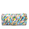 Fendi Sarah Coleman Micro FF Embossed Calfskin Fish Eye Vertigo Wallet On Chain Secondhand