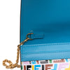 Fendi Sarah Coleman Micro FF Embossed Calfskin Fish Eye Vertigo Wallet On Chain Secondhand