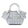 Balenciaga Metallic Faux Leather Bistro Basket Bag XXS Secondhand