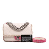 Secondhand Chanel Quilted Lambskin and Tweed Elegant Trim Flap