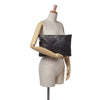 Chanel Large CC Distressed Quilted Patent Chevron Crossing O Case Secondhand