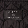 Chanel Large CC Distressed Quilted Patent Chevron Crossing O Case Secondhand