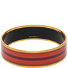 Hermès Wide Printed Enamel Bangle 65 Secondhand