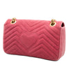 Gucci Medium GG Marmont Matelasse Velvet Shoulder Bag Secondhand