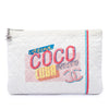 Chanel Large Quilted Printed Canvas Coco Cuba Libre O Case Clutch Secondhand
