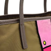 Prada Saffiano Trimmed Tessuto Velluto Ricamo Trompe L oeil Tote Secondhand