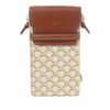 Celine Triomphe Coated Canvas Phone Pouch Flap Crossbody Secondhand