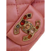 Chanel Mini Square Quilted Metallic Lambskin Precious Jewel Single Flap Secondhand