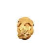 Chanel Gold Plated CC Clip On Earrings Secondhand