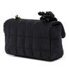 Chanel Mini Quilted Satin Camellia Choco Bar Flap Secondhand