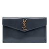Saint Laurent Smooth Shiny Calfskin Monogram Uptown Pouch Secondhand