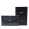 Saint Laurent Smooth Shiny Calfskin Monogram Uptown Pouch Secondhand