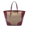 Gucci GG Canvas and Calfskin Bree Tote Secondhand