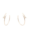 Cartier Large 18K Rose Gold Juste un Clou Hoop Earrings Secondhand