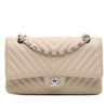 Secondhand Chanel Medium Classic Chevron Lambskin Double Flap