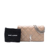 Secondhand Saint Laurent Quilted Diamond Lambskin Becky Wallet on Chain