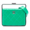 Chanel CC Quilted Lambskin Metal Bar Convertible Clutch Secondhand