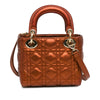 Dior Mini Metallic Calfskin Cannage Lady Dior Secondhand