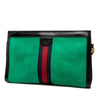 Gucci Medium Suede Web Ophidia Chain Shoulder Bag Secondhand