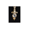 Secondhand Collection Privée Top with Jewelled Brooch - '10s