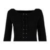 Secondhand Collection Privée Front Lace-up Top - '10s