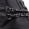 Chanel Calfskin Signature Chain 20s Bowling Bag Secondhand