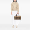 Burberry Vintage Check Canvas Boston Bag Secondhand