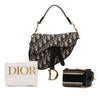 Dior Mini Oblique Canvas Saddle Bag Secondhand