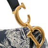 Dior Canvas Reverse Embroidered Toile De Jouy Saddle Bag Secondhand