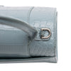Balenciaga Small Croc Embossed Hourglass Top Handle Bag Secondhand