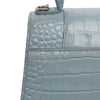 Balenciaga Small Croc Embossed Hourglass Top Handle Bag Secondhand