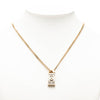 Chanel CC Gold Plated Strass Necklace Pendant Secondhand
