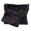 Chanel Small Quilted Shiny Calfskin 22 Handbag Secondhand