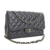 Chanel Jumbo Classic Striped Patent Double Flap Secondhand