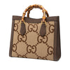 Gucci Medium Jumbo GG Canvas Bamboo Diana Satchel Secondhand