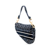 Dior Oblique Embroidered Canvas Saddle Bag Secondhand