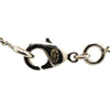 Chanel Silver Plated CC Rhinestones Pendant Necklace Secondhand
