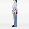 Gucci Medium Calfskin Web Bauletto Top Handle Bag Secondhand