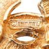 Chanel CC Gold Plated Quilted Clip on Earrings Secondhand