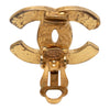 Chanel CC Enamel and Gold Plated Clip On Earrings Secondhand