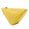 Prada Saffiano Logo Embossed Triangle Wristlet Pouch Secondhand