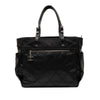 Chanel Large Quilted Coated Canvas Paris Biarritz Tote Secondhand