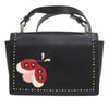 Secondhand Ferragamo Studded Leather Ladybug Vara Bow Crossbody