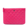 Chanel Small Quilted Lambskin O Case Clutch Secondhand